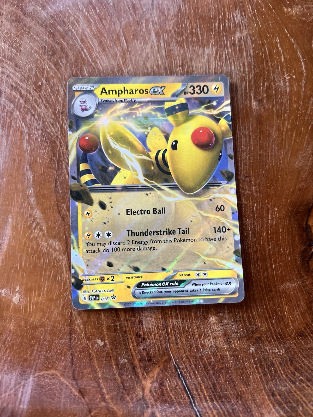 Ampharos ex - SVP 016 - Pokémon TCG Black Star Promo (2023) NM