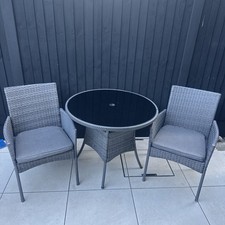 Royalcraft Collection Rattan Garden Furniture Set 4 Chairs Table Cushions