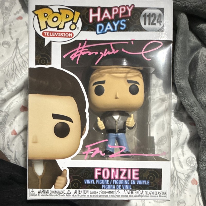 Funko Pop! Television Happy Days Fonzie Henry Winkler Autographed #1124