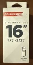 Schwinn 16" Bike Inner Tire Tube Schrader Valve 1.75 inch - 2.125 inch. B6