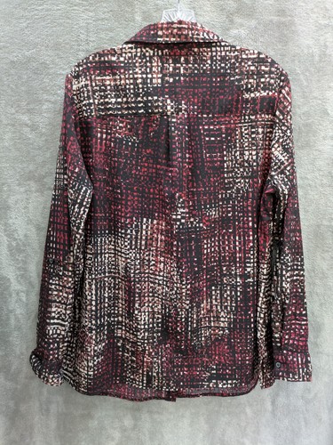 Women's Button Up Blouse 1X Lightweight Office Siren Whimsigoth - Picture 4 of 7