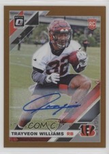 2019 Panini Donruss Optic Rookies Bronze Prizm Trayveon Williams #143 Auto tx8