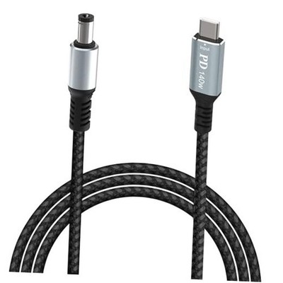 140W PD USB C to DC 5.5mm x 2.1mm Power Charging Cord for Laptop (5521), USB