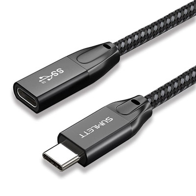 USB C Extension Cable, (2Ft/0.6M) USB 3.1 Gen 2 Type C Male to Female Extender C
