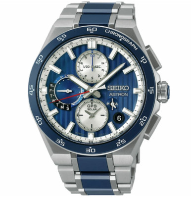 SEIKO ASTRON SBXC181 Blue GPS Solar Titanium Men's Watch New in Box