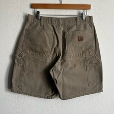 Carhartt B25 DES brown work wear carpenter shorts