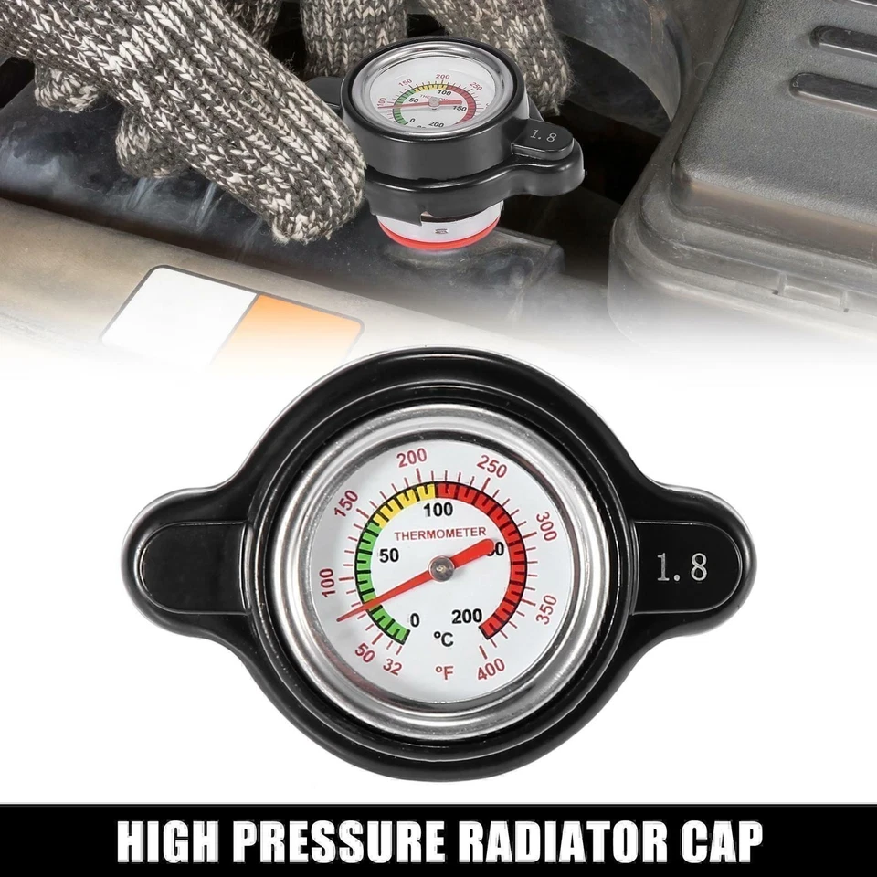 Tapa de radiador de alta presión 1,8 con medidor de temperatura para Yamaha Can-Am Arctic Cat Pqcwcn Foto 2 de 4