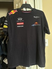 Red Bull Racing F1 Team Shirt 2012 Vettel Webber Pepe Jeans Med Suzuka Japan