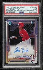 2021 Bowman Draft Chrome Pick Refractor 53/499 Aaron Zavala PSA 9 MINT Auto 09an