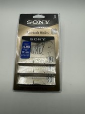 Brand New Sealed Sony MD Premium Gold 80 Minute Mini Discs 5 Pack MDW80PL