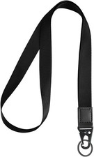 Umh&auml;ngeband Schl&uuml;sselband Neck Lanyard mit Echtem Leder f&uuml;r Schl&uuml;ssel