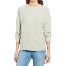 LOU GREY Green Weathered Willow Cotton Sweatshirt LIGHT GREEN SZ XS 11/10