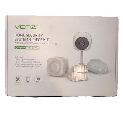 VENZ Wireless Home Security System 4 Piece Kit Works with Alexa & Google NIB NEW