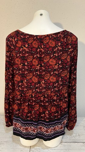 Old Navy Large Babydoll Light Weight Boho Swing Top Blouse Fall - Picture 7 of 11