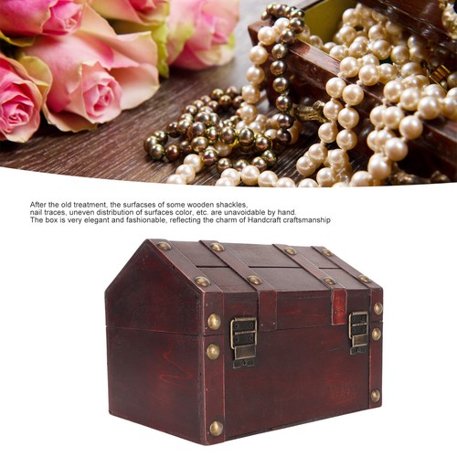 _Treasure Chest Storage Box With Combination Lock Handcraft Exquisite Wood T - Picture 5 of 12
