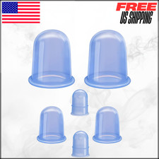 Silicone Cupping Therapy Facial Suction Anti Cellulite Cup Massager Vacuum 6PC