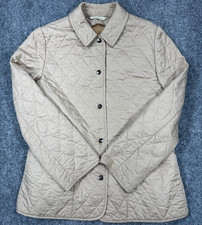 Burberry London Women  s Nova Check Jacket Size Small Beige Lined Jacket