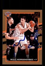 Signed Basketball Card Auto Willy Hernangomez 2017-18 Donruss #99 Knicks