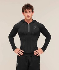 2026 Gymshark Onyx V1 Grey Hoodie David Laid, Size Large Confirmed ORDER