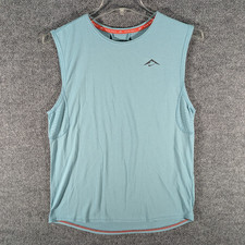 Nike Trail Solar Chase Men's Dri-FIT Sleeveless Running Top Light Blue Small