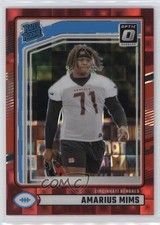 2024 Donruss Rated Rookie Optic Preview Red Pandora Prizm Amarius Mims #350 2l4