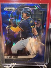 2025 Panini Prizm - Blake Burke, Blake Burke #189 Blue Ice Prizm (RC)