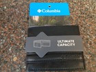 Columbia Ultimate Capacity Black Leather Wallet Extended Bifold RFID Block New