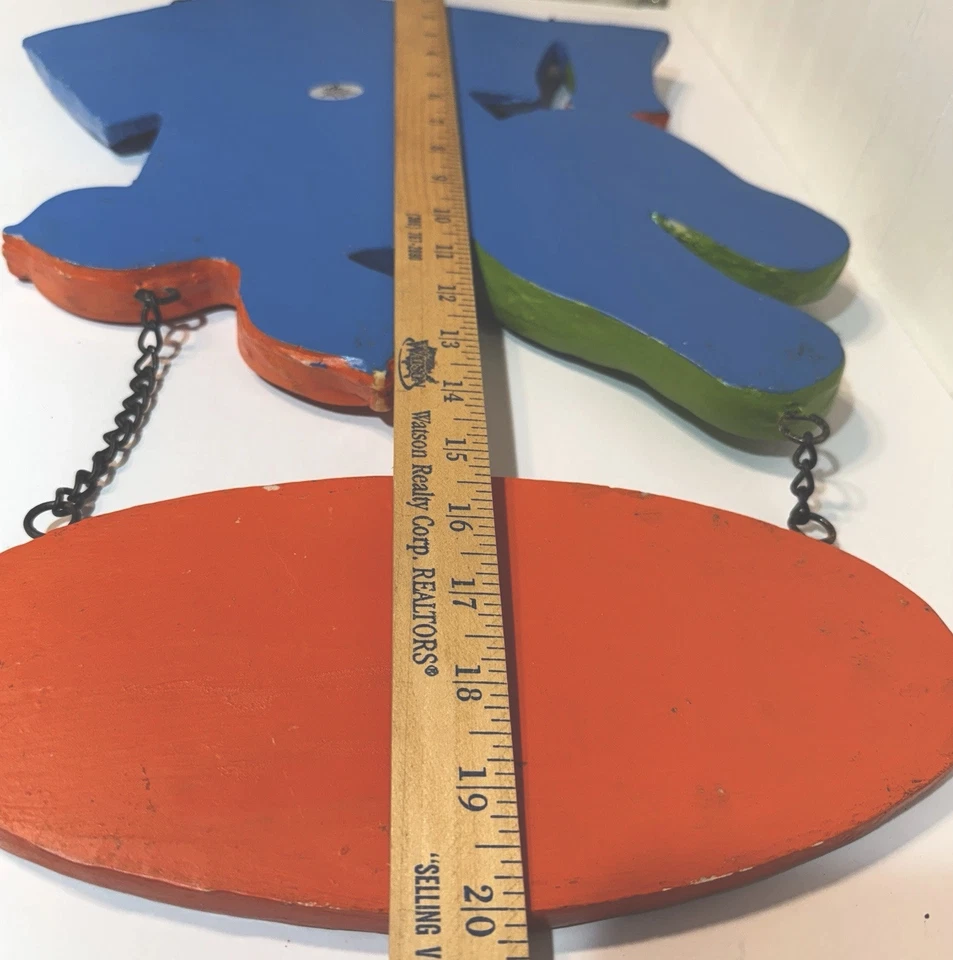 ** РЕДКАЯ ** Sun Seekers тропическая рубашка шлепанцы абажуры напиток стены вися 13 «x 20» - Изображение 3 из 4