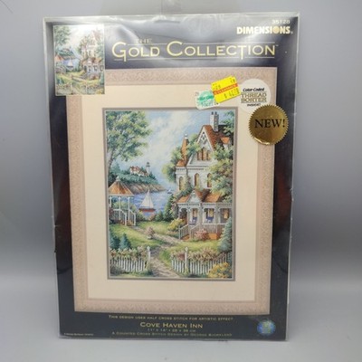 Dimensions Gold Collection Cove Haven Inn #35128 Counted Cross Stitch Kit 