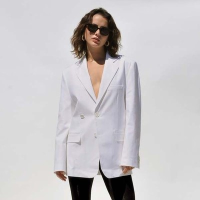 MM6 MAISON MARGIELA Linen blend Canvas Blazer size 2(38) BNWT