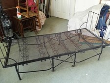 Antique French Folding Iron Bed