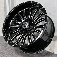 20 Ipw 923 Gloss Black Milled Wheels Rims Fits Cadillac Escalade 6x139.7 6x5.5
