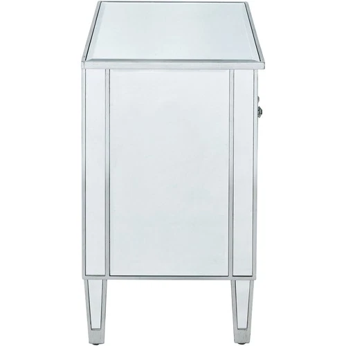 Elegant Lighting MF72020 Reflexion End or Side Table Antique Hand Painted Silver - Picture 5 of 11