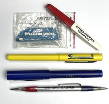 Vintage OXY Cities Services Oil Company Collectible Set Pen Pencil Paper Cutter