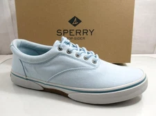 Men's Sperry Top Sider Halyard CVO Sneakers Lace Up Boat Shoe Light Blue Size 11