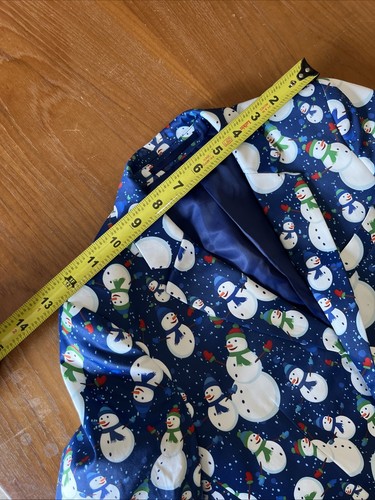 Suslo Couture Sport Coat Snowman All Over Print Tailored Perfection Boys M 10 - Picture 11 of 15