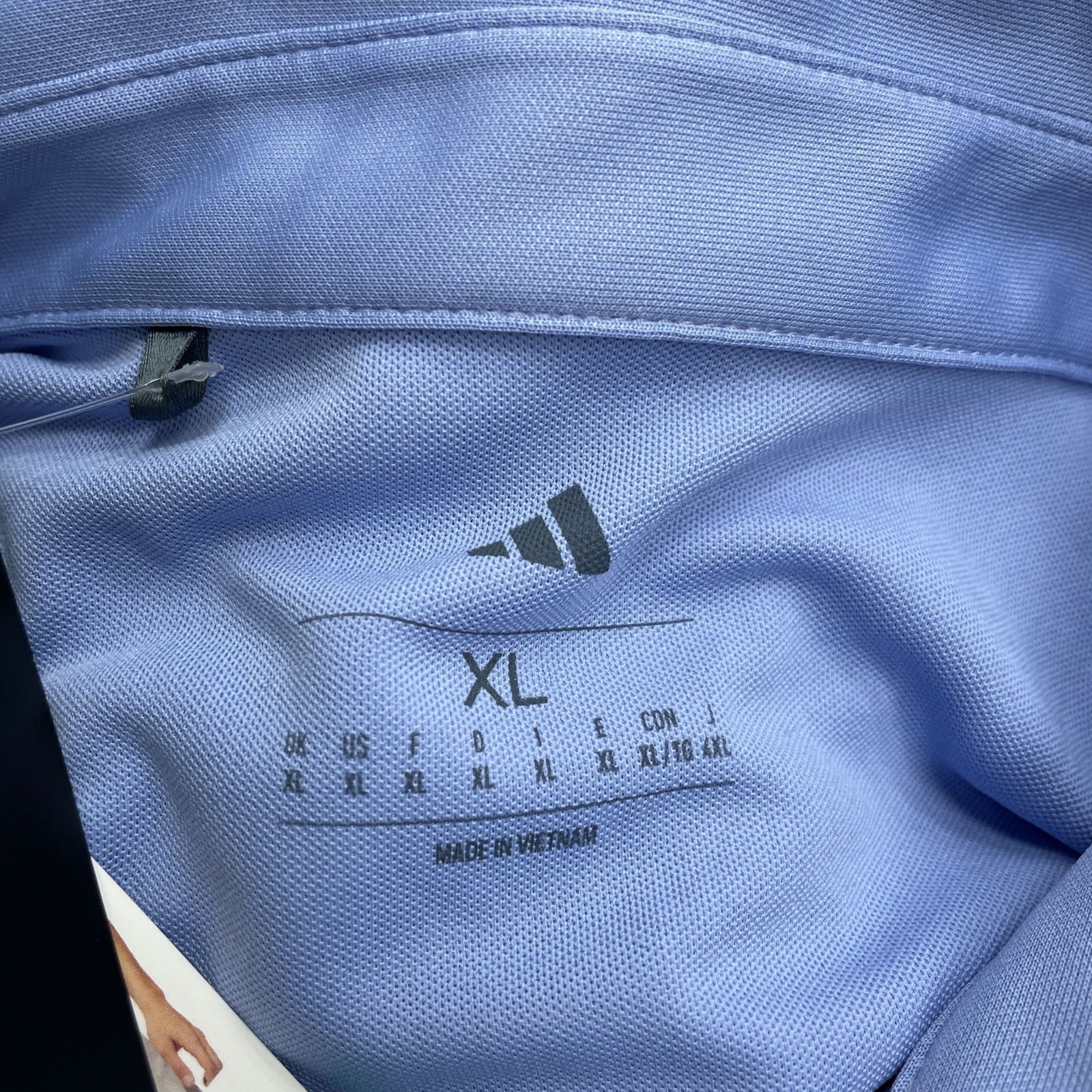 Adidas Men's XL Golf Polo Shirt Light Blue 100% Polyester  M0373 thumbnail 6