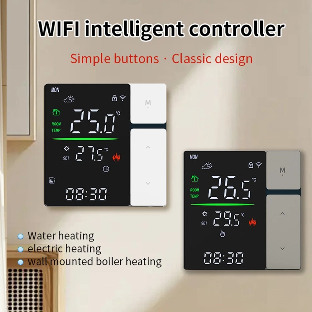 For Tuya WiFi Smart Thermostat 316A for Floor Heating and Gas Boiler Control