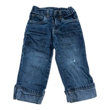 Arizona Toddler Vintage Rolled Up Denim Jeans Size 2T