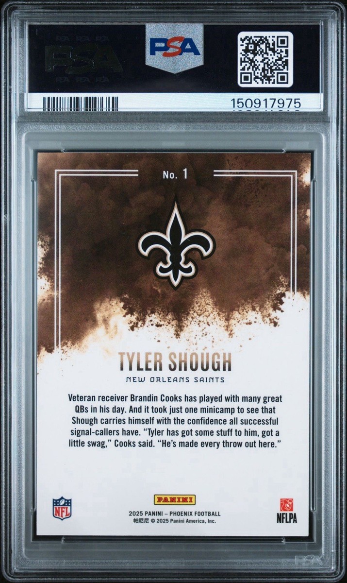 2025 Panini Phoenix - Color Blast Tyler Shough #1 (RC) for sale