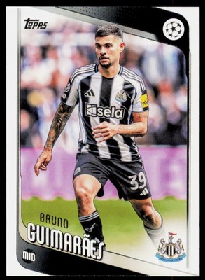2025-26 Topps UEFA Club Competitions Bruno Guimarães 117 Newcastle