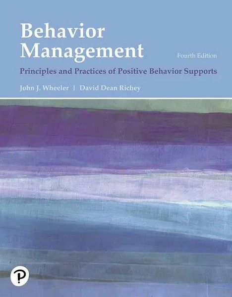 Behavior Management: Principles And Practices Of Positive Behavior Supports Buch-image