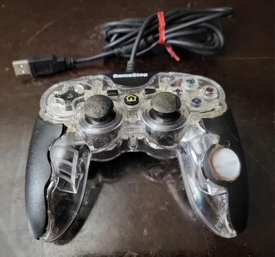 Sony Playstation 3 PS3 Clear Wired Controller | Gamestop Original 