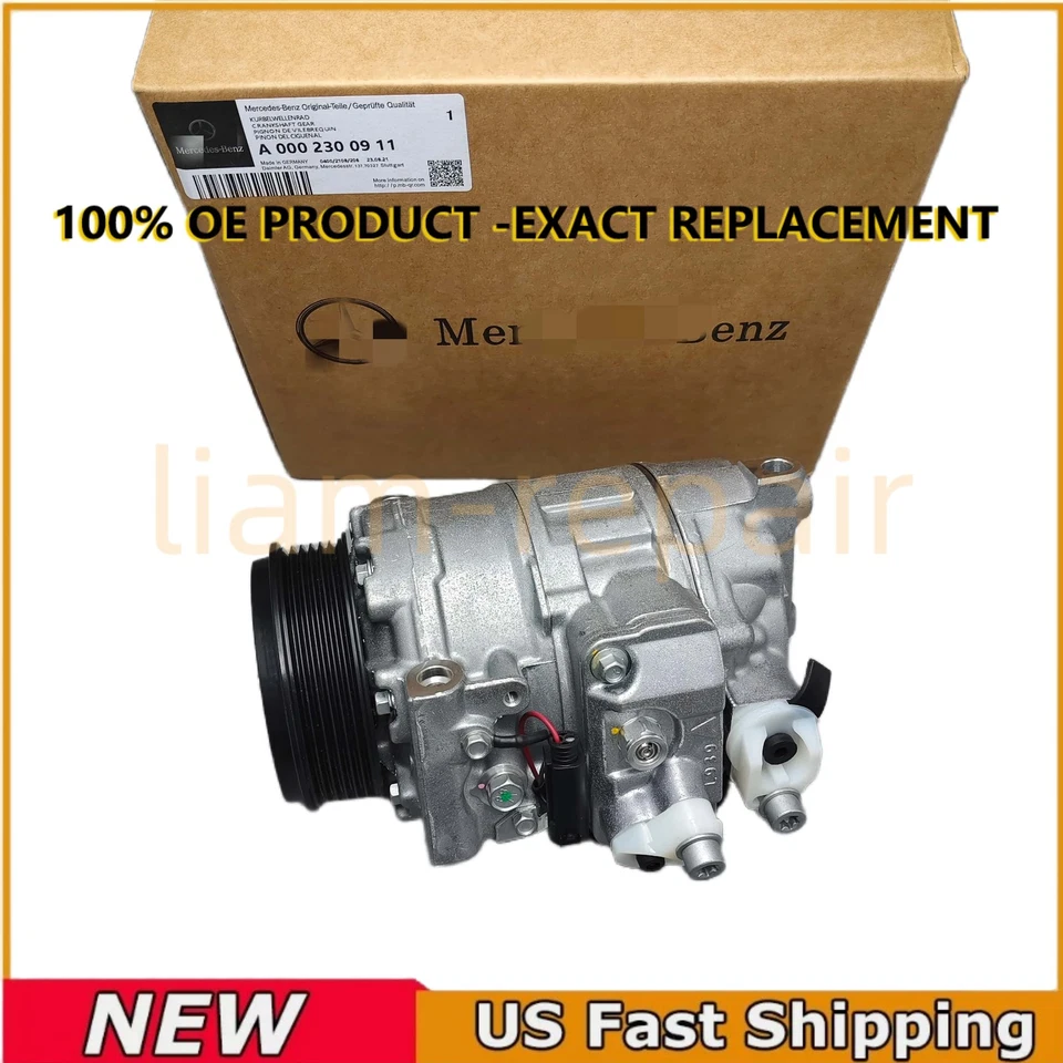 NEW OEM A/C AC Compressor w/Clutch For Mercedes-Benz ML350 R350 GL550 S350 S550 Foto 2 de 4