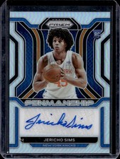 2021-22 Prizm Jericho Sims Rookie Penmanship RC Prizm Silver Auto #RP-JSI