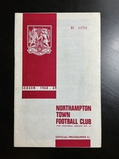 1968-69 Northampton Town v Watford Division 3 Football Programme