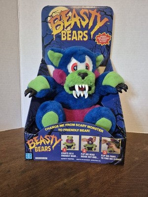 VINTAGE TONKA BEASTY BEARS HASBRO 10'' TRANSFORMING MONSTER BEAR COLOR GRIZZLER