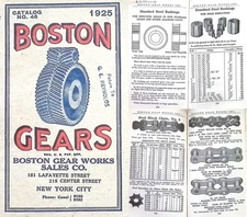 Orig. Boston Gear Works 1925 Catalogue - Great Illustrations - mjdtoolparts