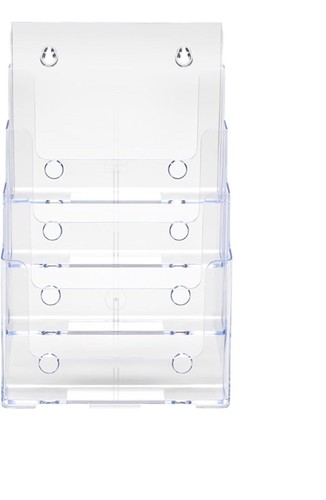 Countertop 4 Tier 4 Pocket A4 Portrait Multi-Tier Literature Holder - files - Picture 4 of 6