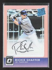 2016 Donruss Optic Richie Shaffer Rated Rookie Orange Auto /35 TV2834